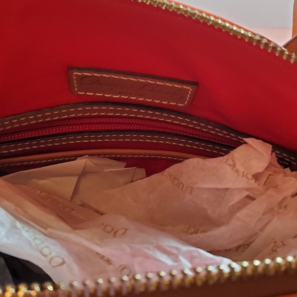 Dooney & Bourke Wexford Leather Small Heidi Satchel/ coral - Picture 8 of 10